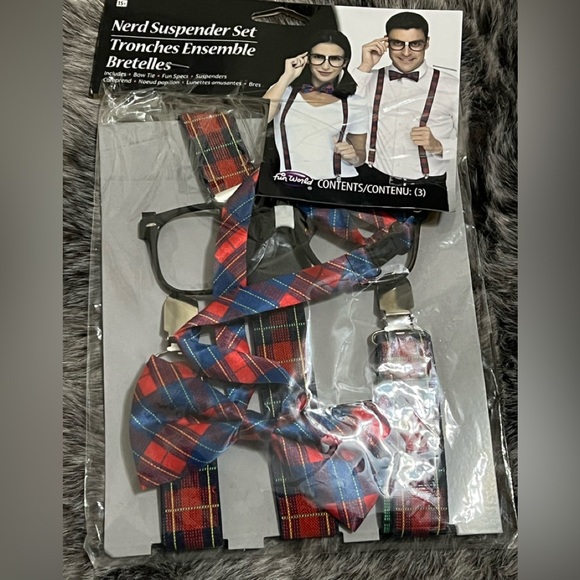 Halloween Adult Costume (Unisex)- Nerd Suspender Set!😍 - Picture 2 of 3